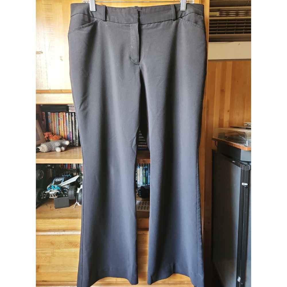 Women's Worthington Black Modern Fit Dress Pants, Tailored Leg. Sz 12P